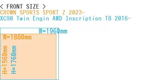 #CROWN SPORTS SPORT Z 2023- + XC90 Twin Engin AWD Inscription T8 2016-